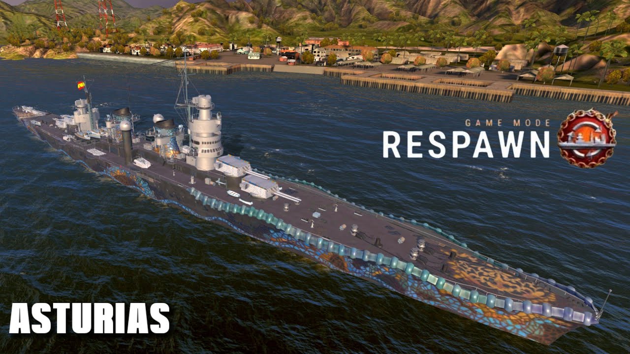 Asturias, 110k Damage Respawn Mode | World of Warships Blitz 2k