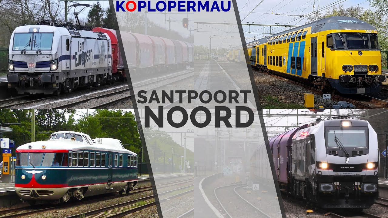Treinen op station Santpoort Noord (voor de verbouwing)!