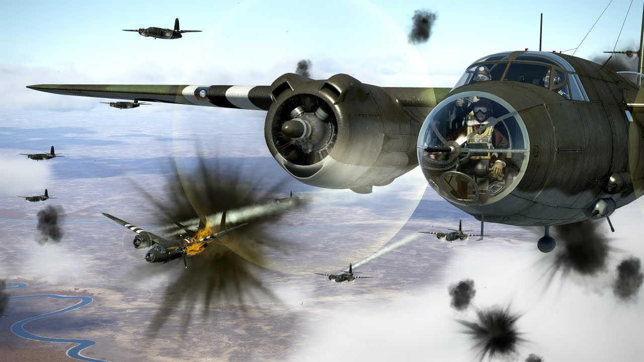 Large Bomber Formations VS Flak & AAA! V248 | IL-2 Sturmovik Flight Simulator Crashes