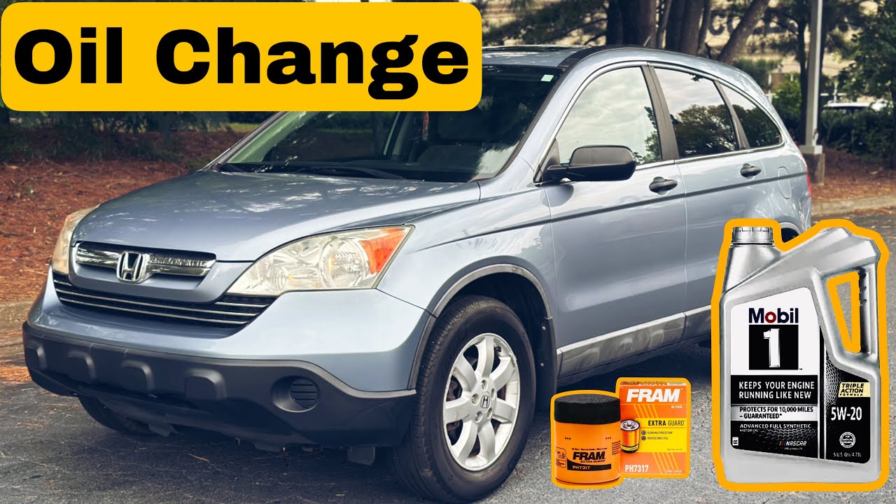 2007 - 2011 Honda CRV Oil Change EASY!
