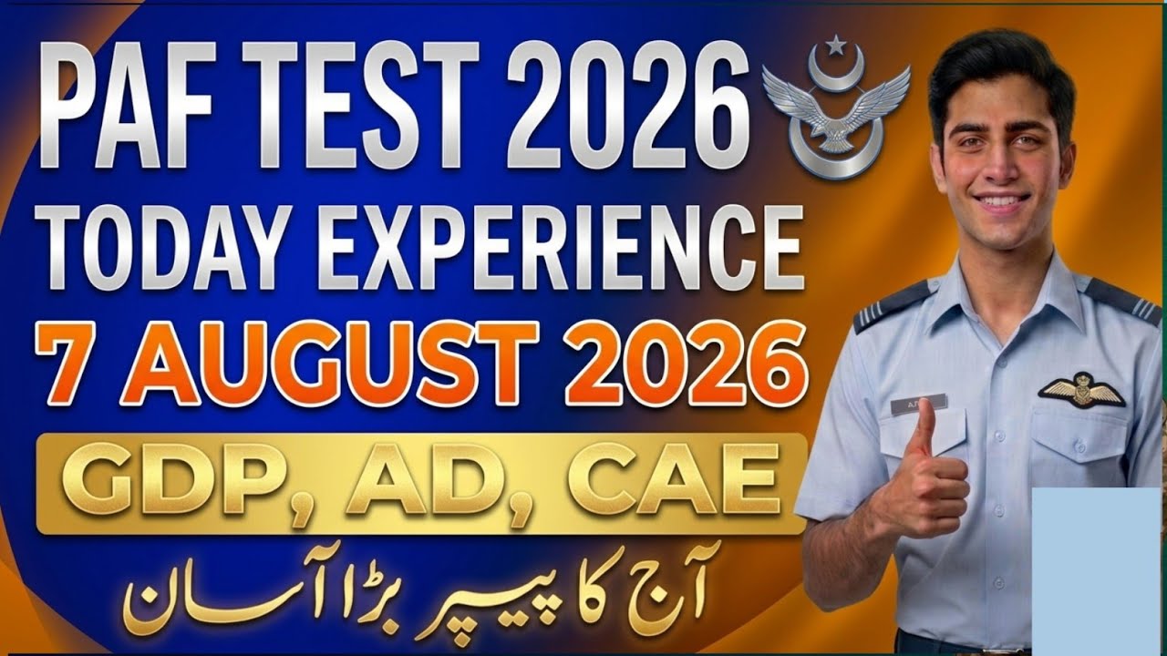 Paf Gdp Today Experience 2026 l Paf Test Preparation 2026 l Paf Gdp, AD & CAE Experience 2026