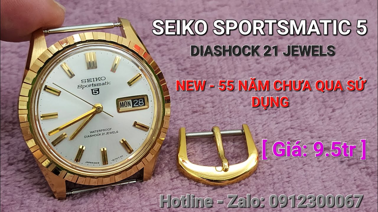 [ NEW ] - SEIKO SPORTSMATIC 5 NIỀNG KHÍA CHƯA QUA SỬ DỤNG