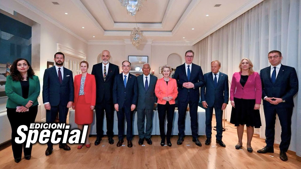 Osmani e Vuçiqi në Tiranë, çfarë u thanë liderët evropianë? - Edicioni Special