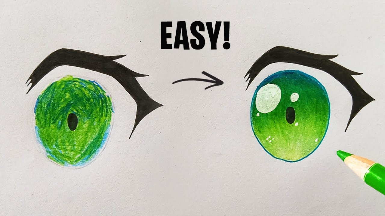 How to Color Anime Eyes - Step by Step Tutorial for Beginners