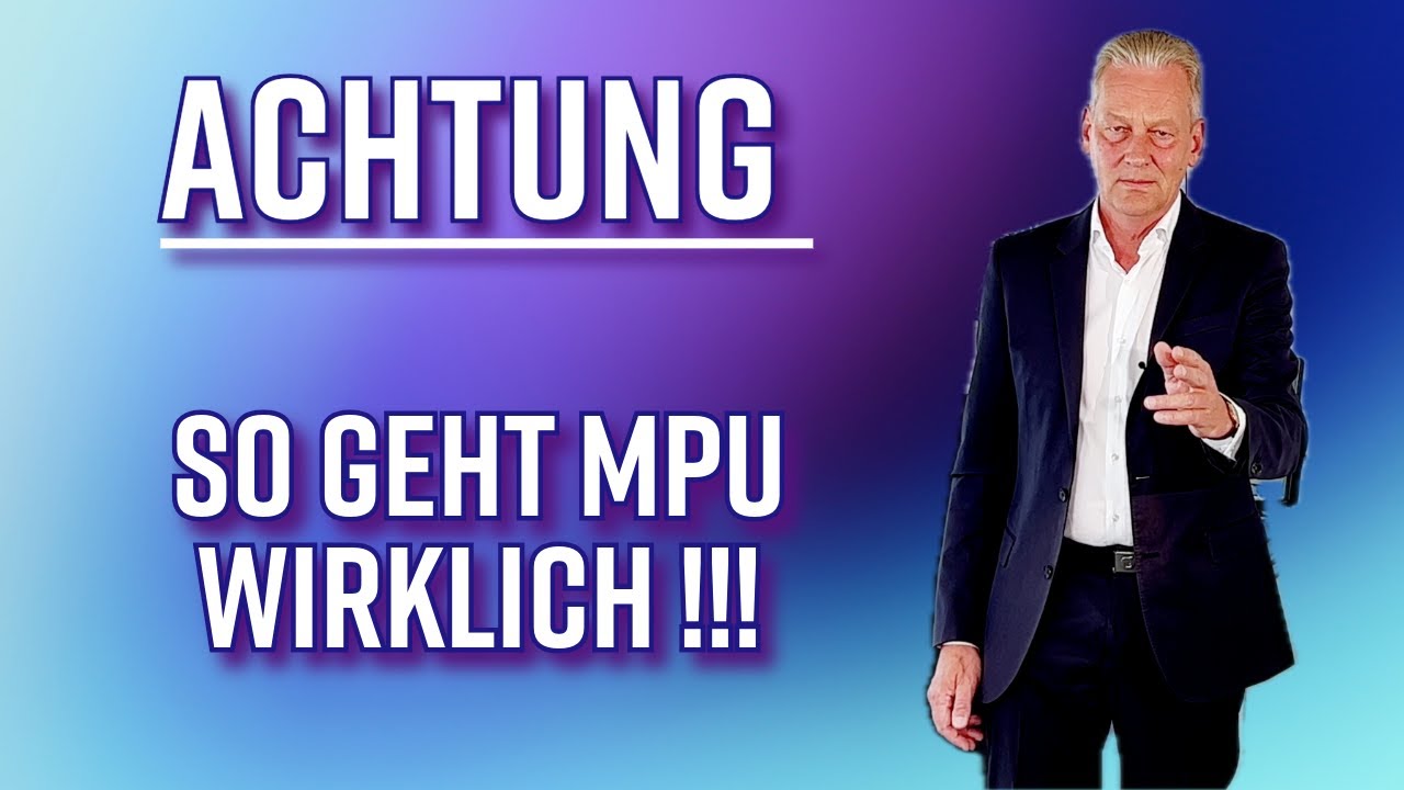 Wenn jeder wüsste, wie MPU wirklich geht, würden fast alle bestehen.