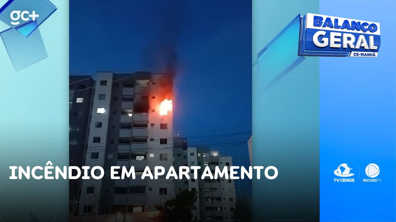 Corpo de Bombeiros é acionado e incêndio em apartamento é controlado | Balanço Geral CE Manhã