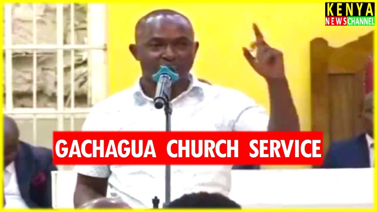 New Kariobangi North MCA David Wanyoike addresses Gachagua in Church at PCEA Nairobi