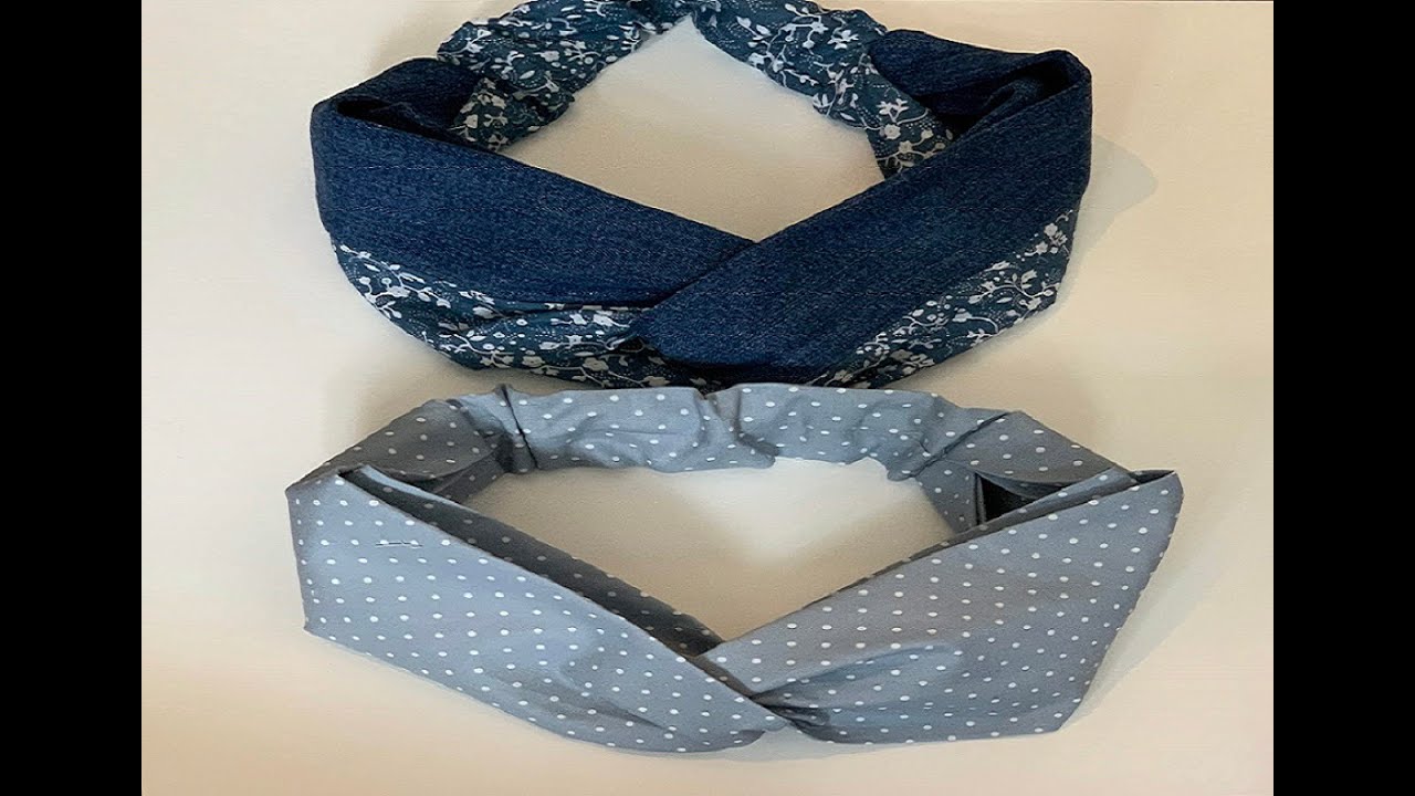 DIY Stirnband Bandeau Haarband aus alterJeans selber nähen | Easy Cute Headband