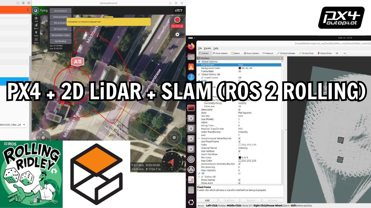 PX4 SITL+ 2D LiDAR + SLAM (ROS 2) - Setup & Make/Run Guide