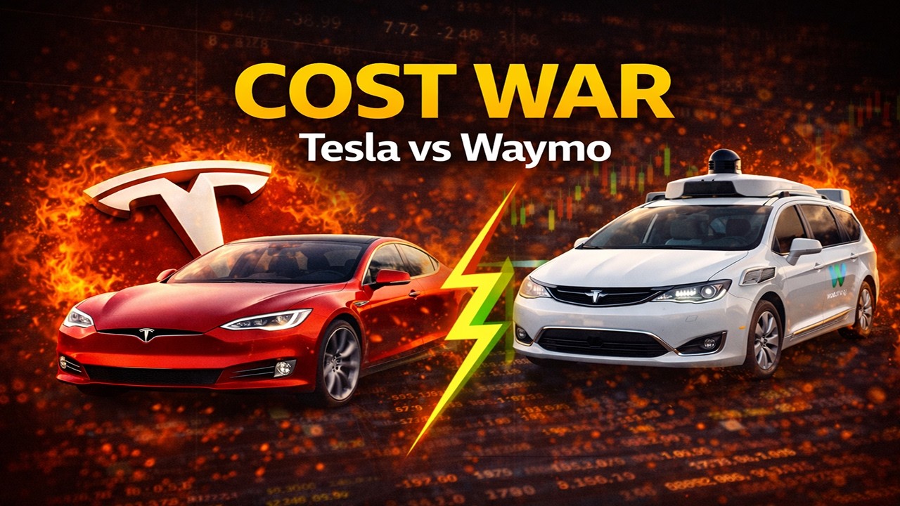 Who Wins the Robotaxi Cost War? Tesla vs Waymo Explained