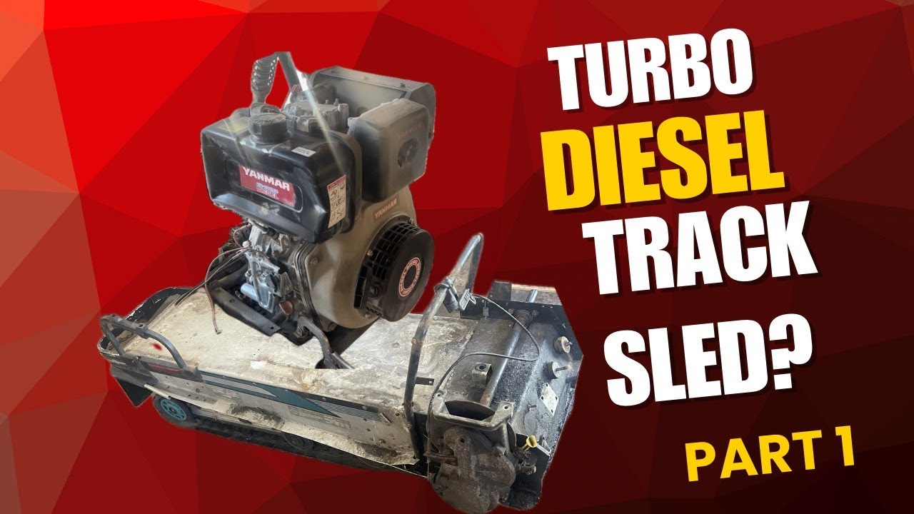 Worlds First Turbo diesel track sled?!!!