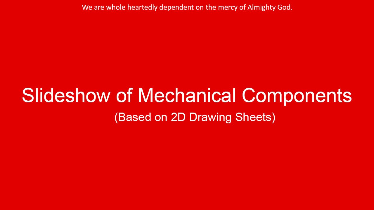 Slideshow of Mechanical Components based on 2D Drawing Sheets with Autodesk Inventor
