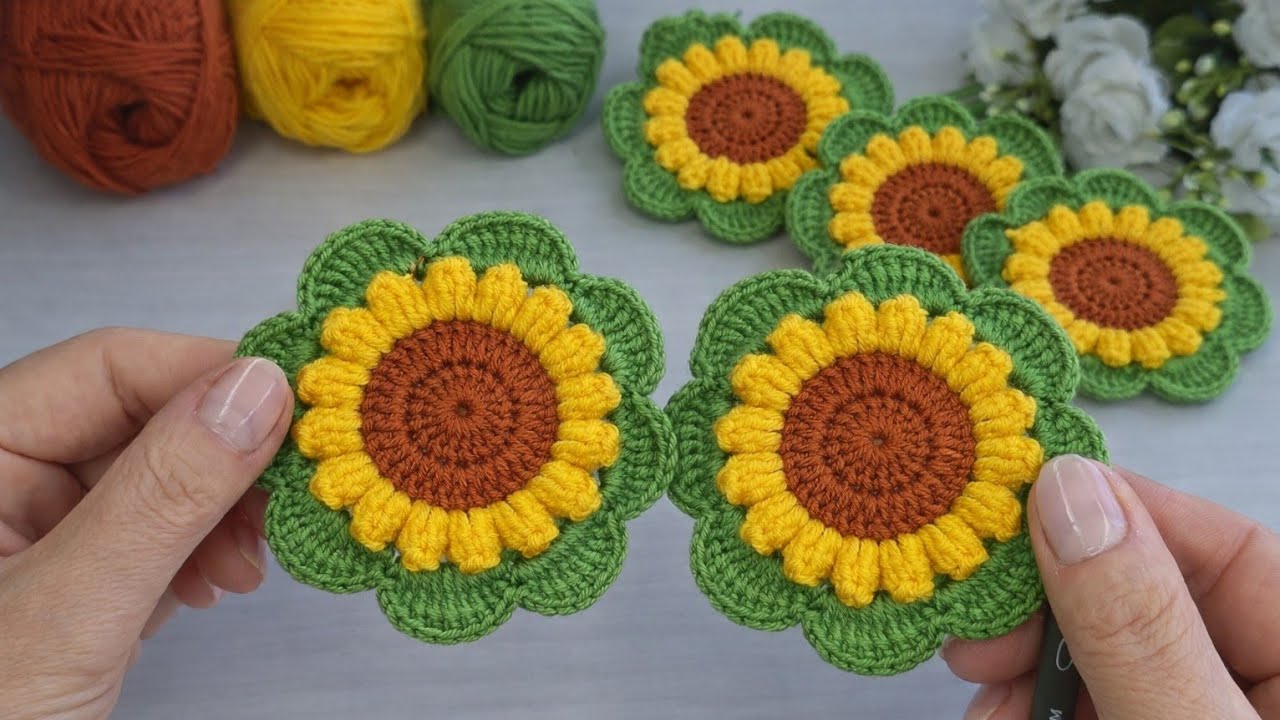 Magnificent Easy Crochet Motif Pattern Flower Making🪴#Crochet #knitting #handmade #diy 