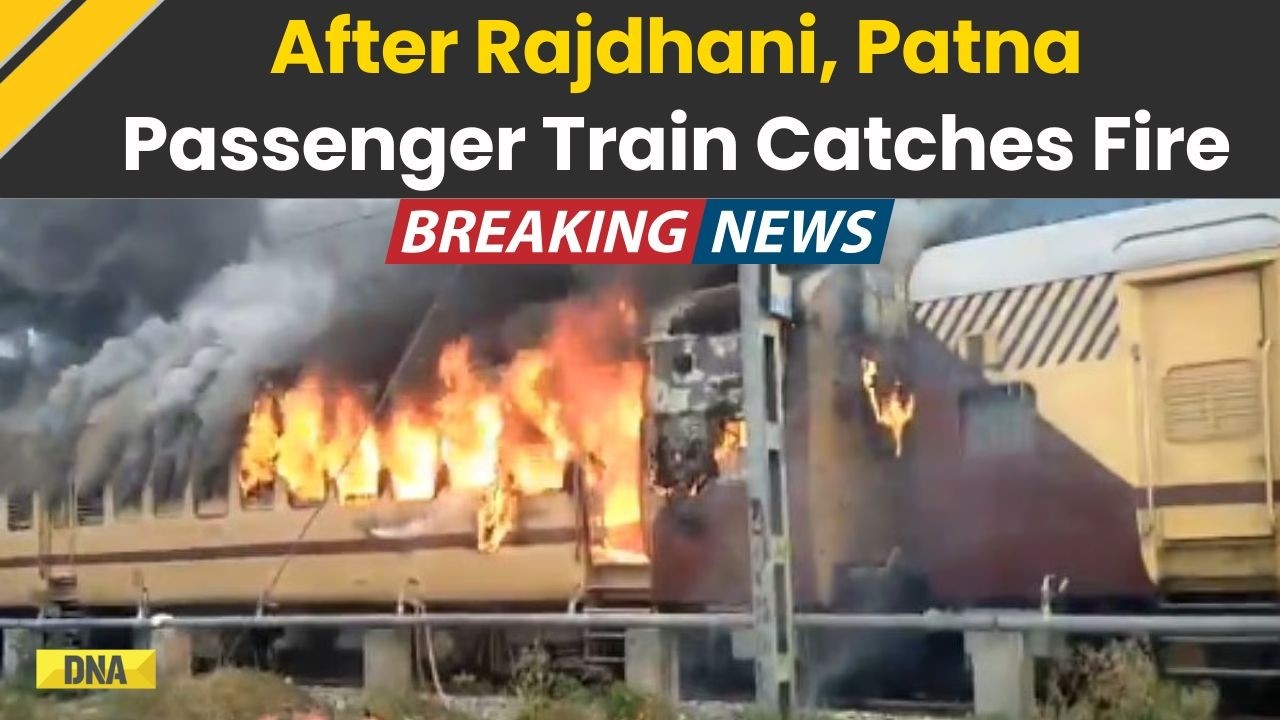 Bihar News: Patna-Bound Train Catches Fire At Sasaram Station; Panic On Platform | WATCH