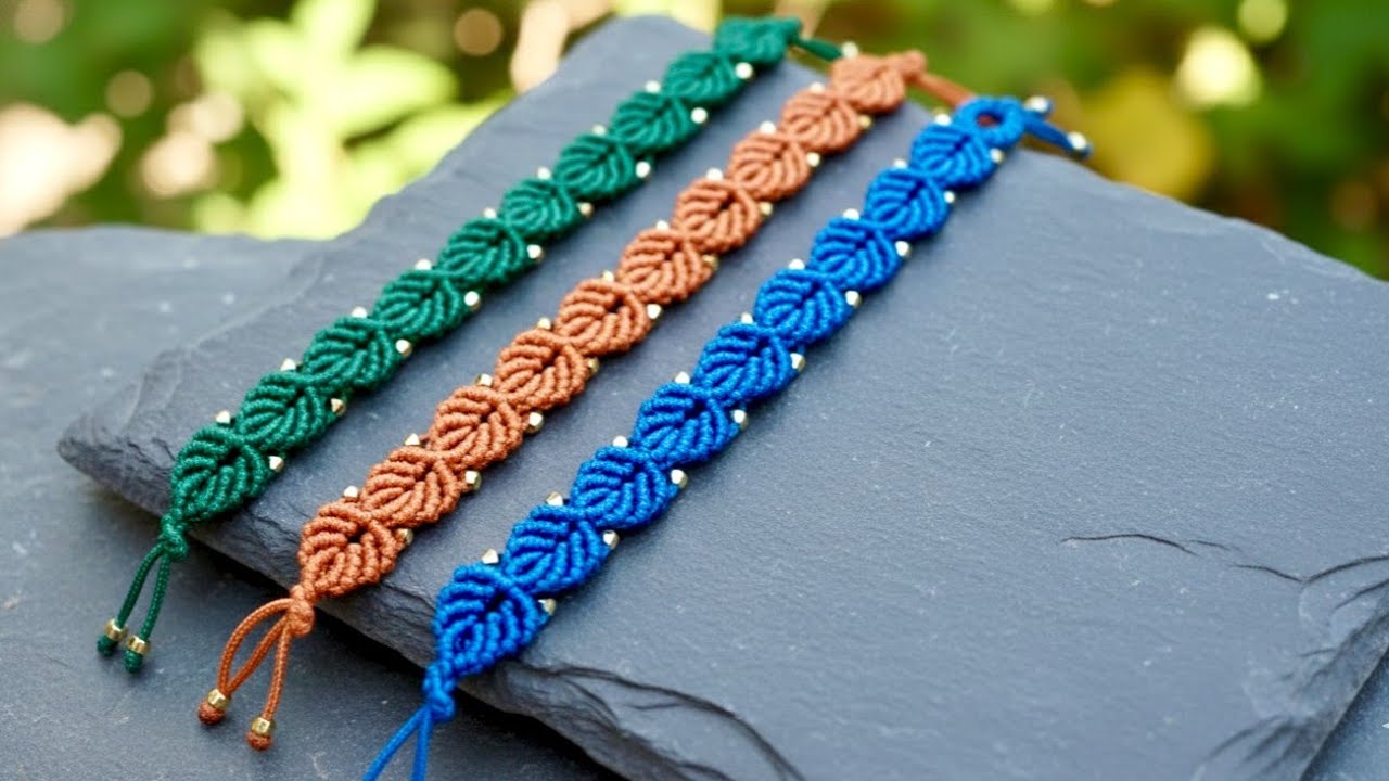 Beaded Leaf Bracelet Tutorial | How To Make Bracelets | Creation&you 
