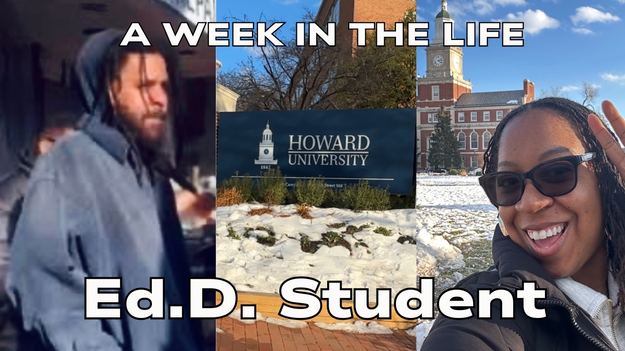 J.Cole Visits Howard University?! 👀 Capitol Hill Books, Dissertation Meetings, & Pilates