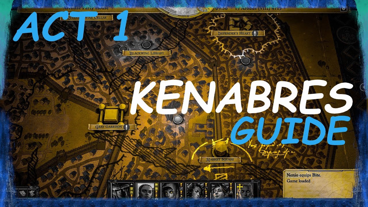 Карта KENABRES, АКТ 1, полное руководство — Pathfinder: Wrath of the Righteous — готовность к Unfair