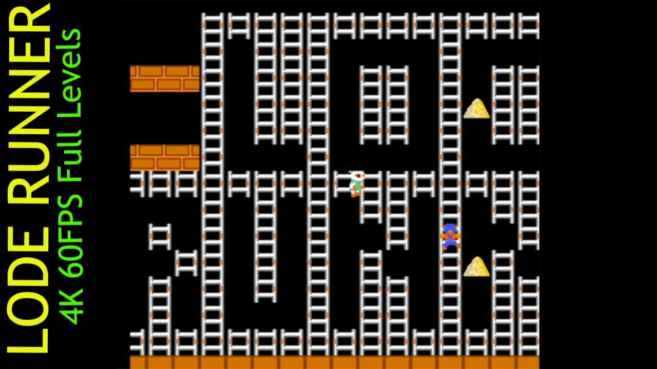 Lode Runner NES Full Levels - NITENDOWORLD - 4K 60FPS