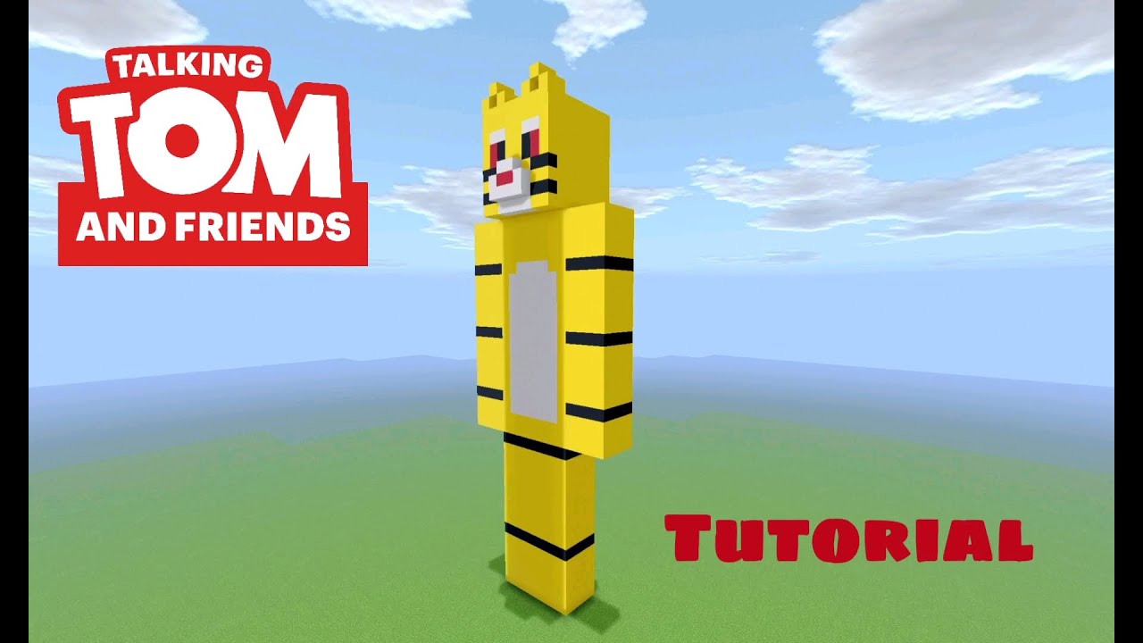 Minecraft Tutorial: How To Make The Talking Ginger Statue "Talking Tom & Friends"