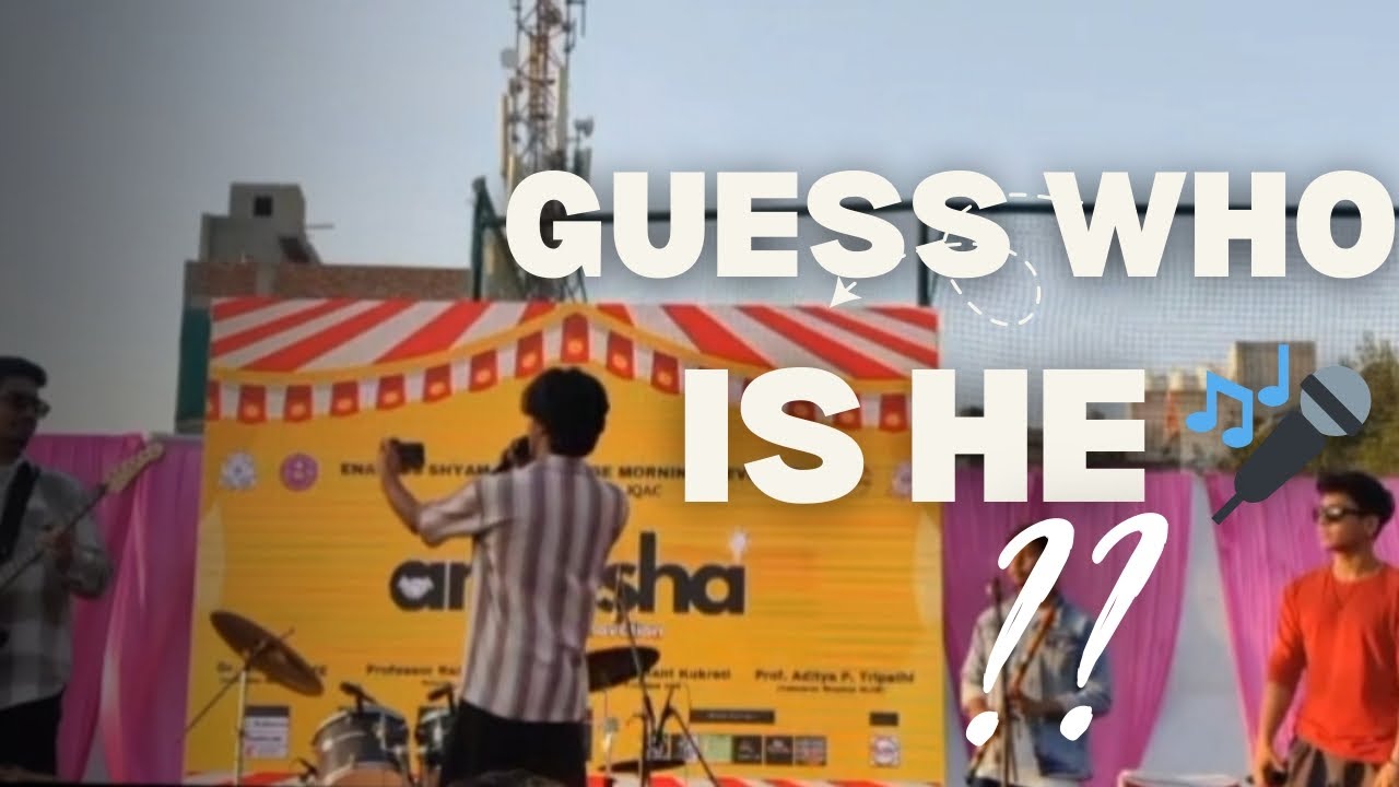 KON HAI YE 👀🎤 !! I DON'T KNOW #collegefest 