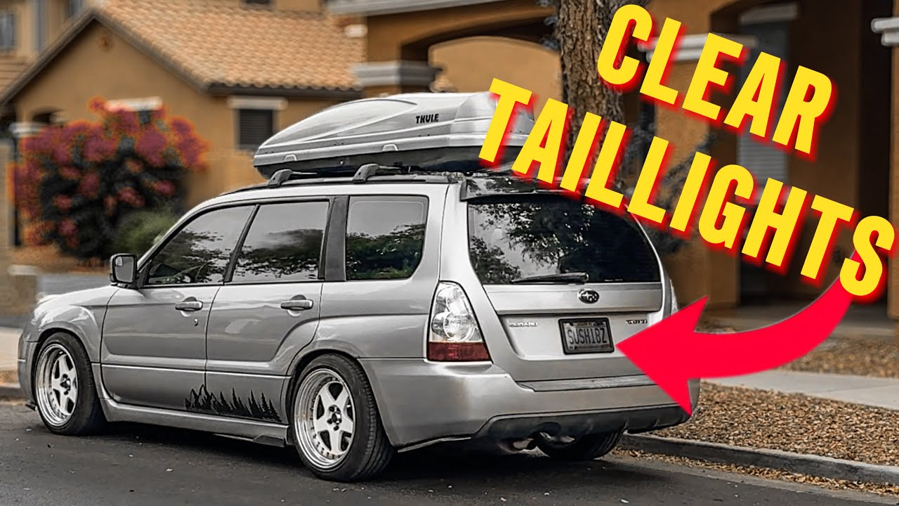 CLEAR TAILLIGHTS On The Subaru Forester! (Dead Spiders, DIY, New Front Grill, & More!)