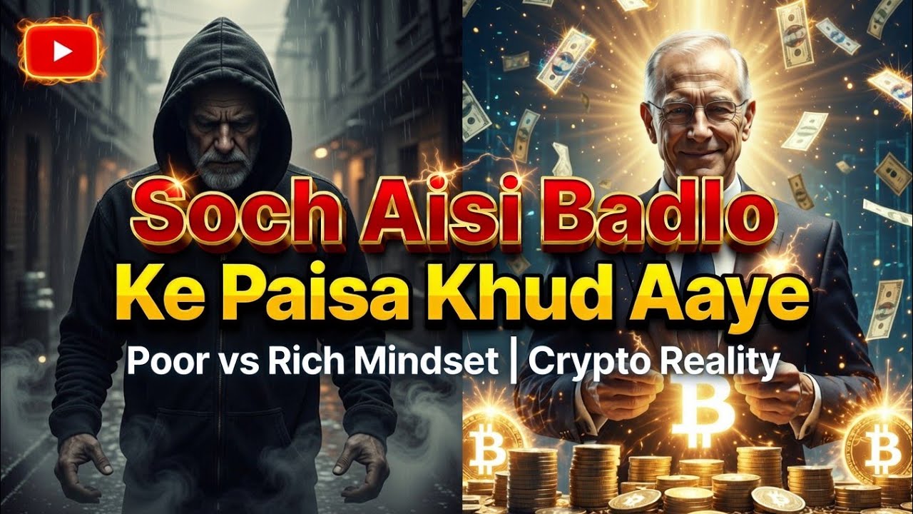 Soch Aisi Badlo Ke Paisa Khud Aaye | Poor vs Rich Mindset | Crypto Reality