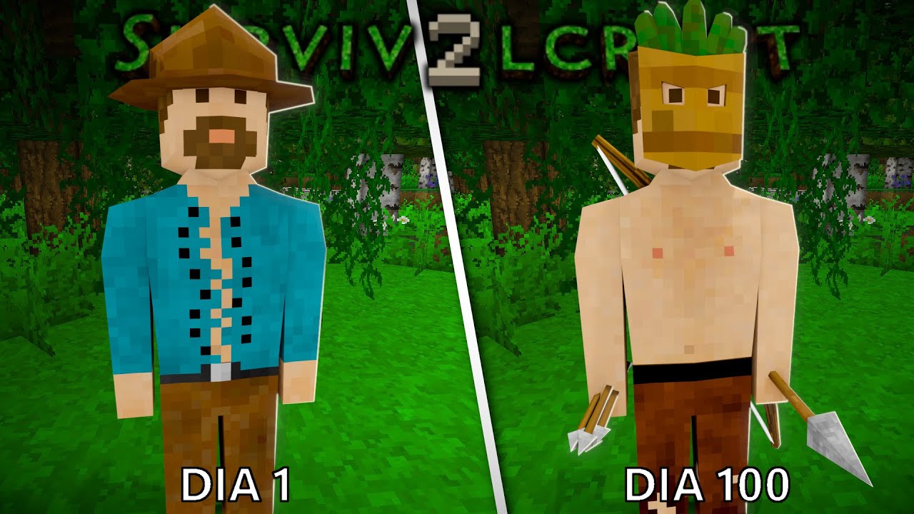 SOBREVIVI 100 DIAS NA SELVA COM OS &Iacute;NDIOS NO SURVIVALCRAFT! O FILME