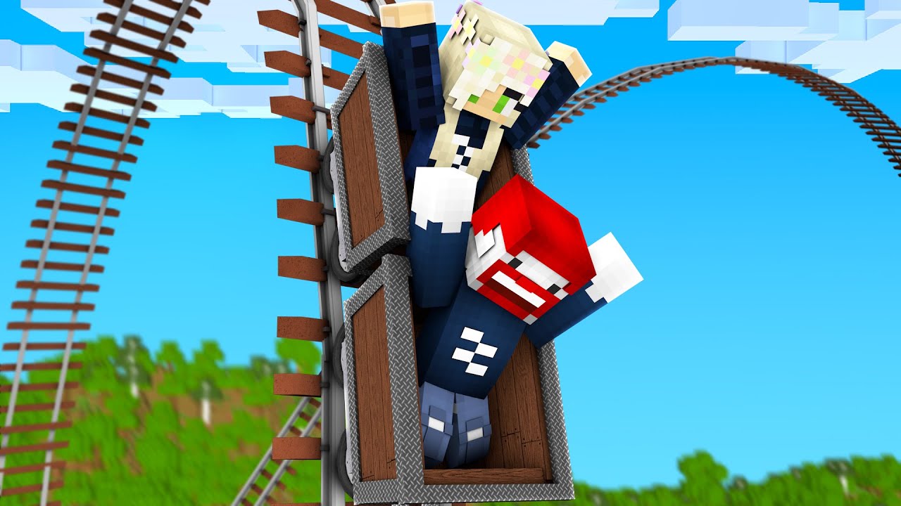 Ich BAUE eine REALISTISCHE ACHTERBAHN! - Minecraft