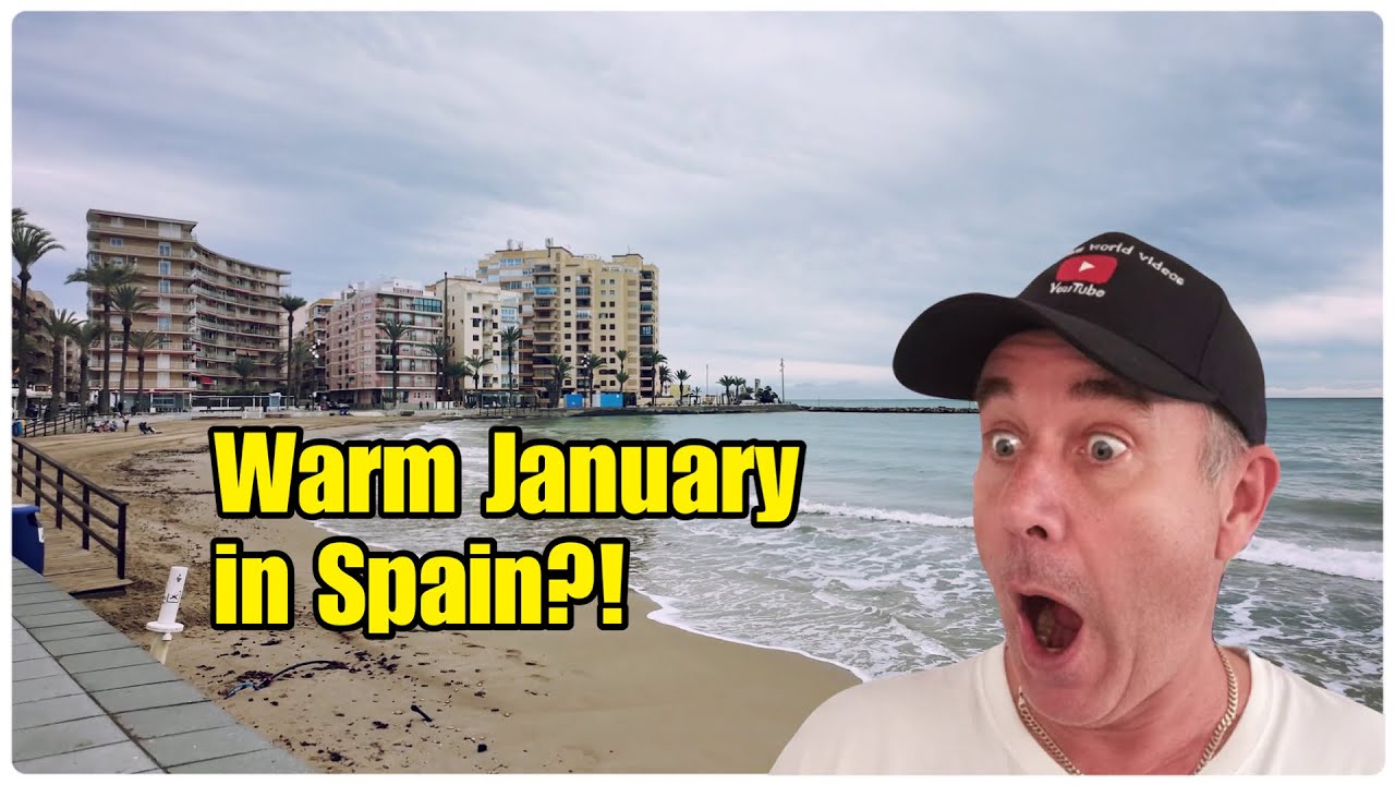 Торревьеха в январе 🇪🇸 | Пешеходная экскурсия по городу и пляжу Плайя-дель-Кура в теплый зимний д...