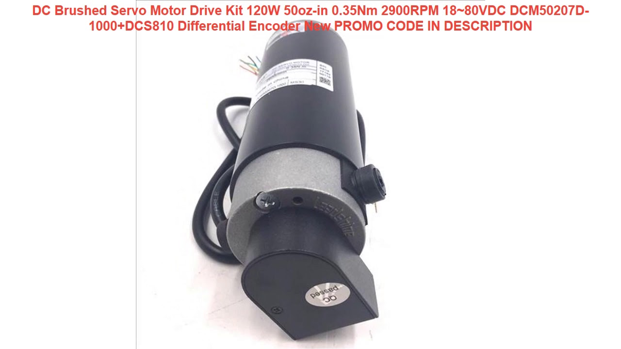 Cheap DC Brushed Servo Motor Drive Kit 120W 50oz-in 0.35Nm 2900RPM 18~