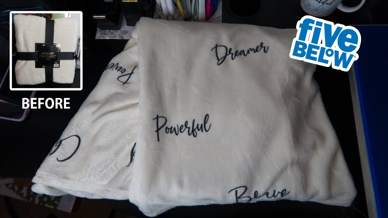 Sublimation on five below blanket for beginners