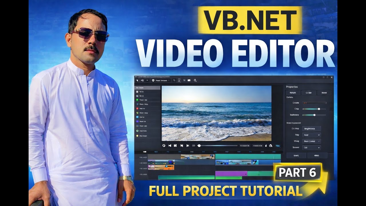 VB.NET Part 6 Full Project (Video Editor Pro) with Source Code