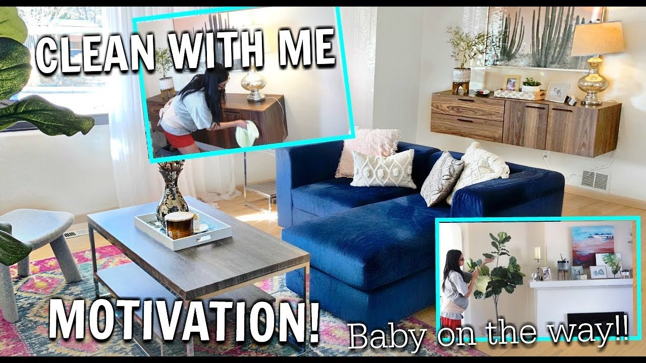 CLEAN WITH ME | GETTING READY FOR BABY! CLEANING MOTIVATION