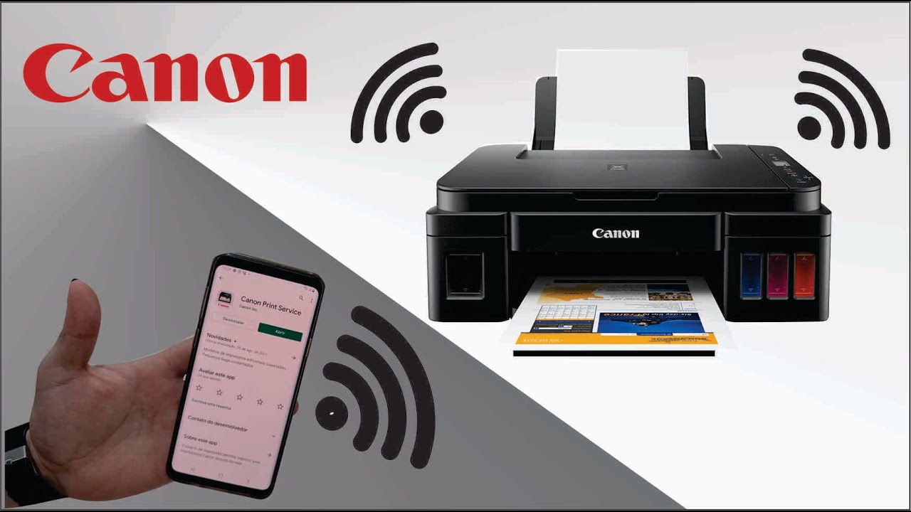 CONECTANDO CANON G3110 NO CELULAR PELA WIFI