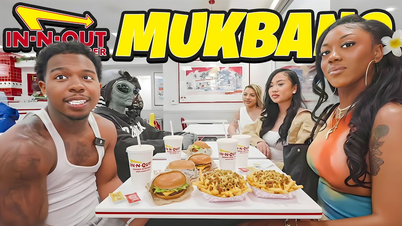 Deshae Frost In N Out MUKBANG (ft SpaceGod & 3 Baddies)