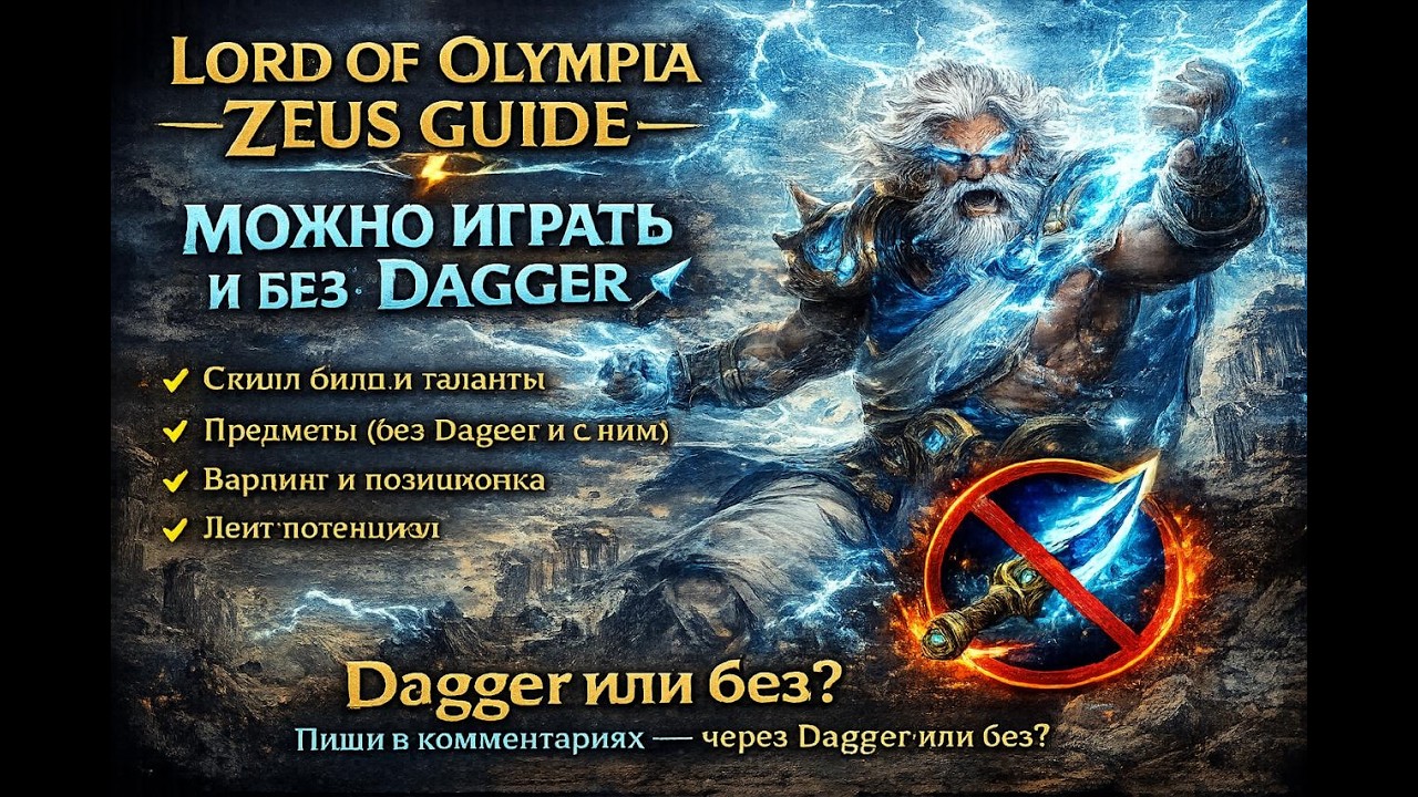 Можно играть и без dagger. Гайд на Dota 1 героя Zeus — Lord of Olympia ⚡