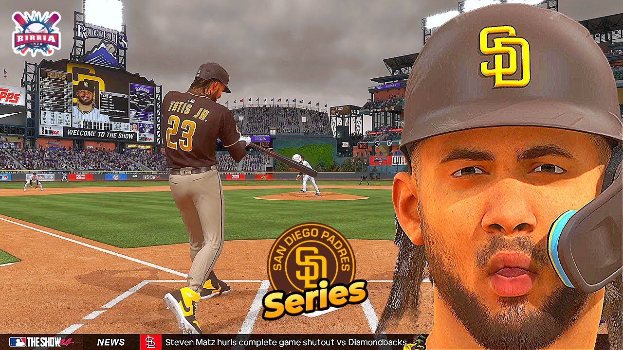 MLB The Show 24 San Diego Padres vs Colorado Rockies - Fernando Tatís Jr. Amazing Triples - PS5 HD