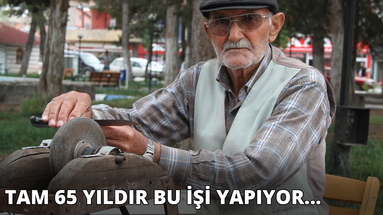 65 yıldır bu işi yapıyor... Mahalle mahalle gezip bıçak biliyor