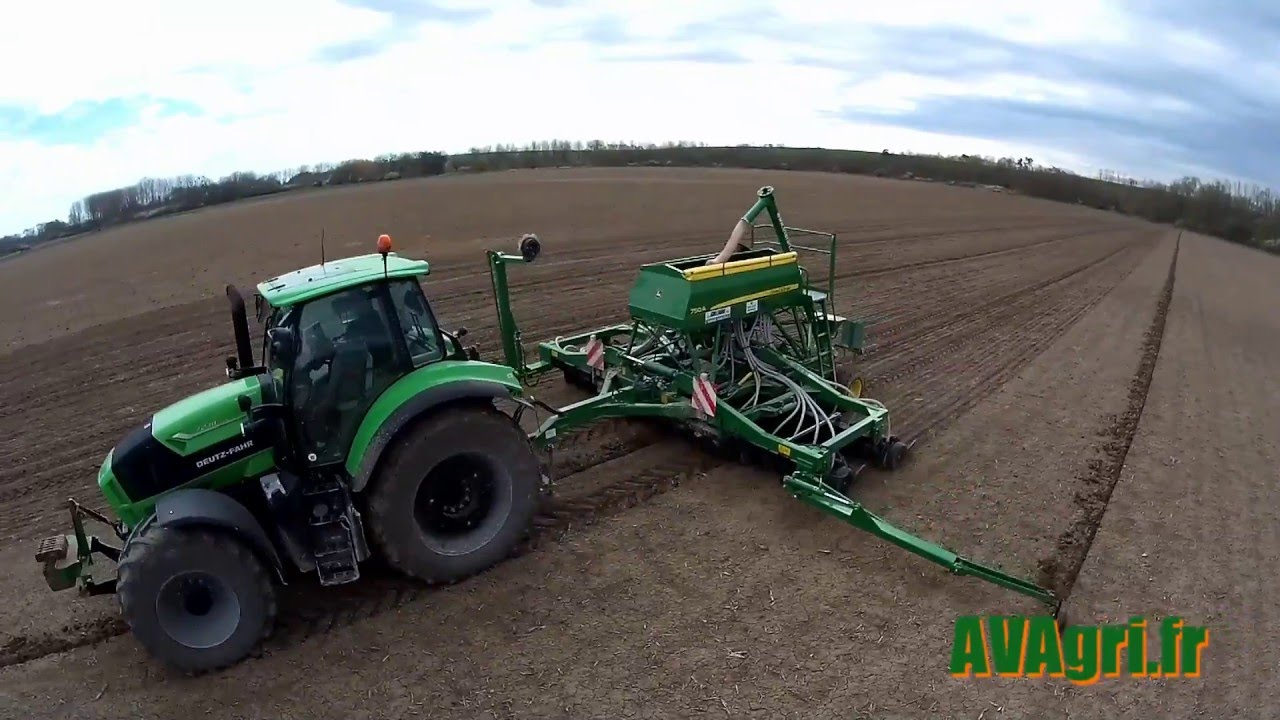 [FEIYU & PNJ] DEUTZ 7230 TTV et JOHN DEERE 750A de 6m en 2016