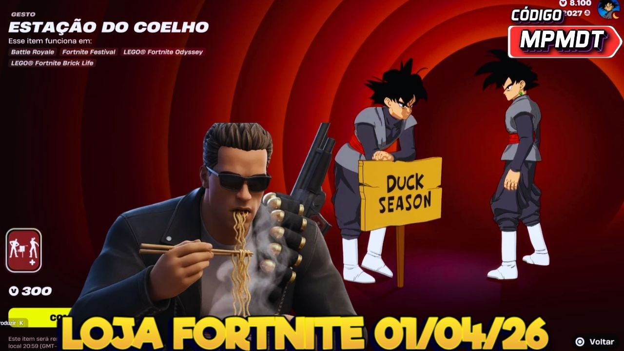 N&Atilde;O &Eacute; PRIMEIRO DE ABRIL, INICIAMOS BEM O M&Ecirc;S COM.....MIOJO - LOJA FORTNITE 01/04/26 - LOJA FORTNITE