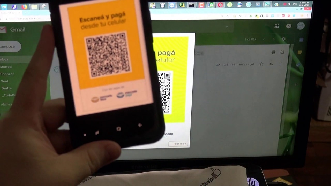 Como Pagar con Codigo QR Si me lo envian por WSP o Email Alumea Dise&ntilde;os