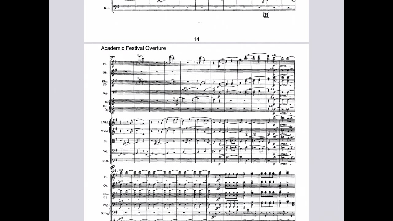 BRAHMS: “OBERTURA ACADÉMICA”, op 80