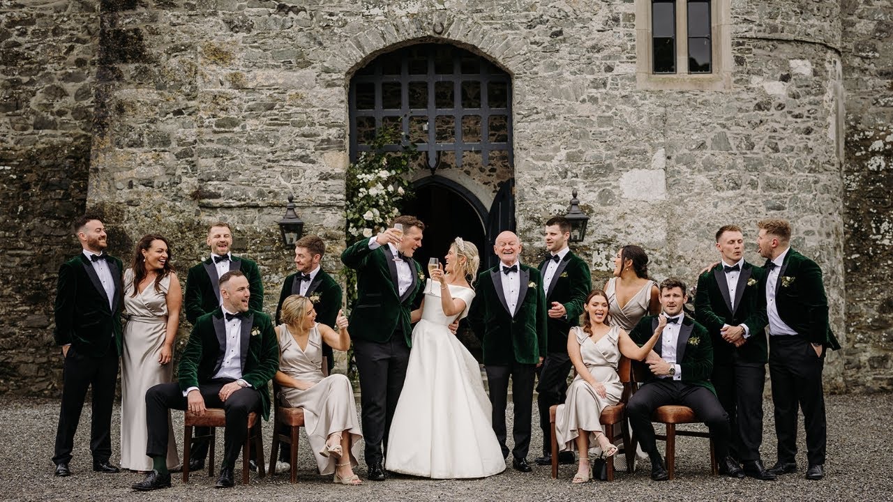 Spectacular castle wedding at Kilkea Castle, Ireland