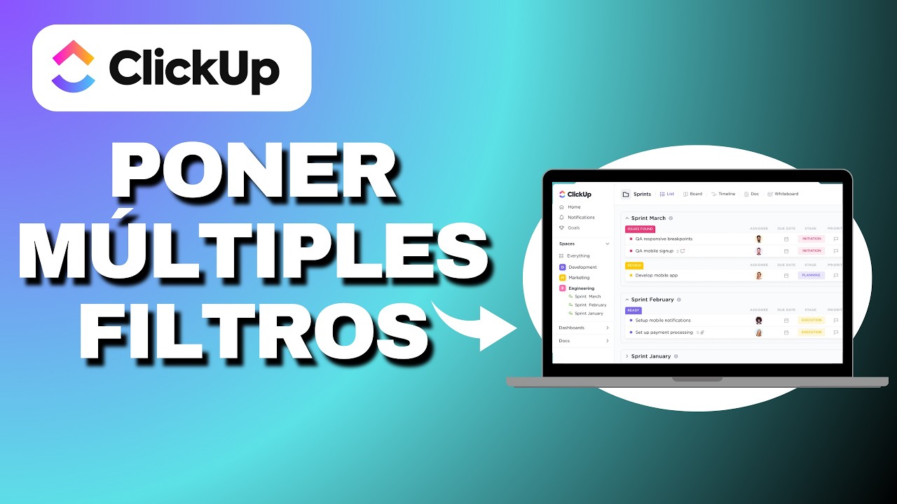Como Poner Múltiples Filtros en Clickup