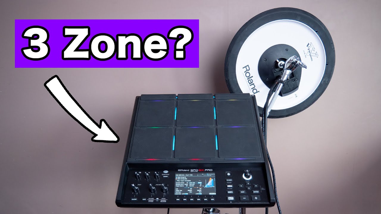 Can you connect a 3 zone cymbal to SPD SX Pro?