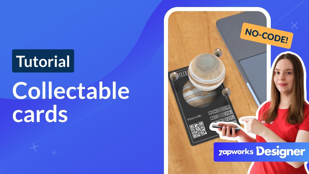 How to build interactive collectable cards in WebAR | ZapWorks Designer no-code AR tool