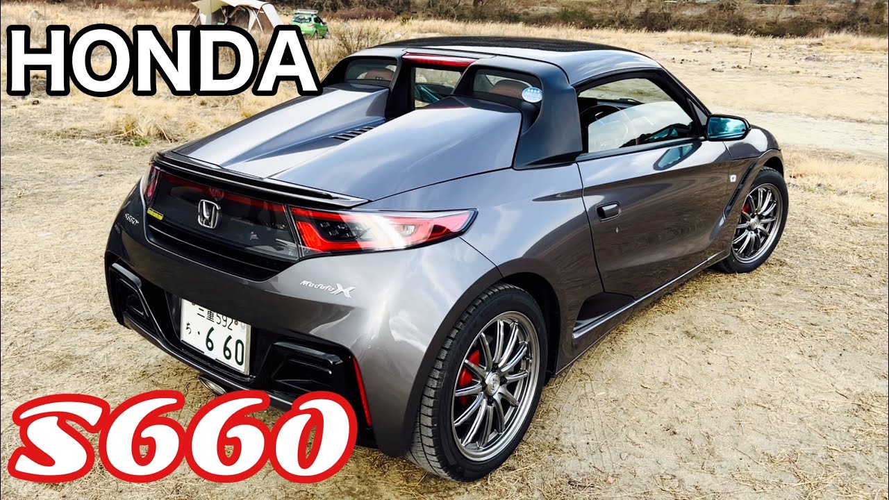 【HONDA S660】初めて見た！軽の2シーター🚗見た目　内装もカッコイイ👍
