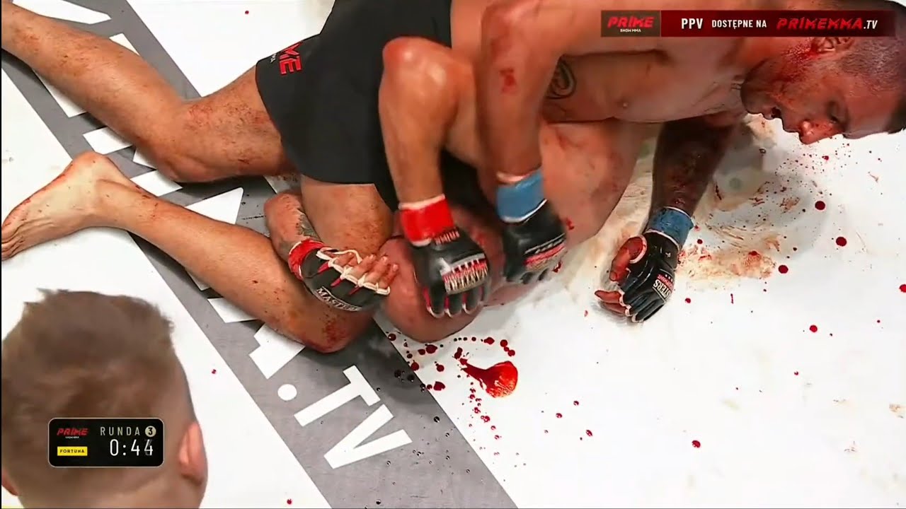 Prime Show MMA Zająć vs Całkowski Krwawa 3 Runda Walka