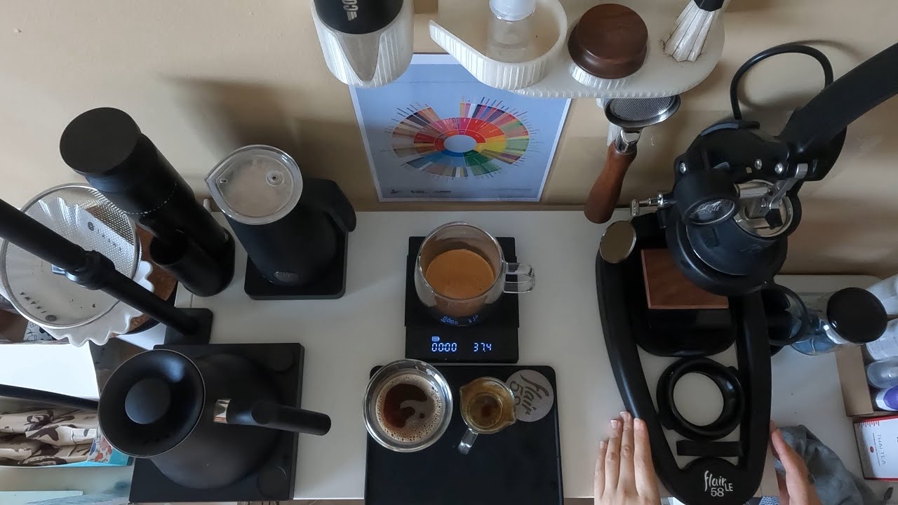 How To Make Coffee Today? Flair Espresso Flair 58 LE + Option-O Lagom Mini | ASMR Vlog #363