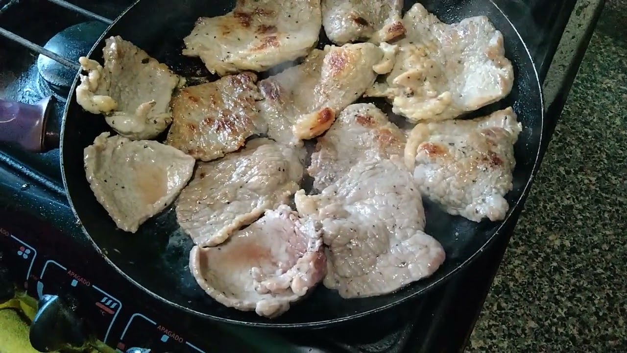 Haciendo carne frita con papas fritas/[Rico almuerzo] 😋